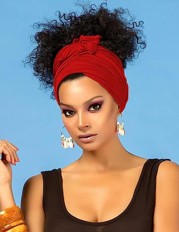 Exotic Deep Red Headwrap