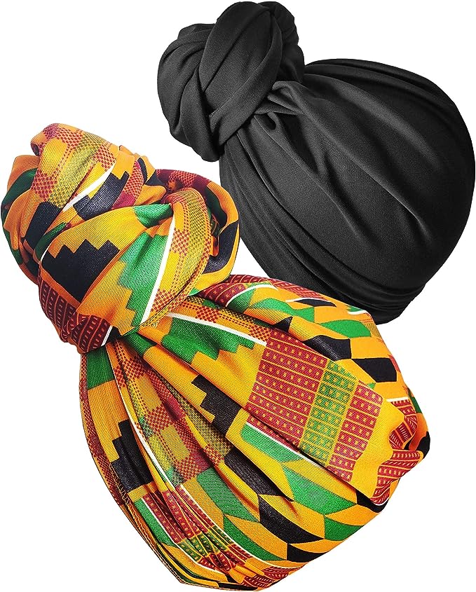 Exotic Kente Cloth Print Headwrap