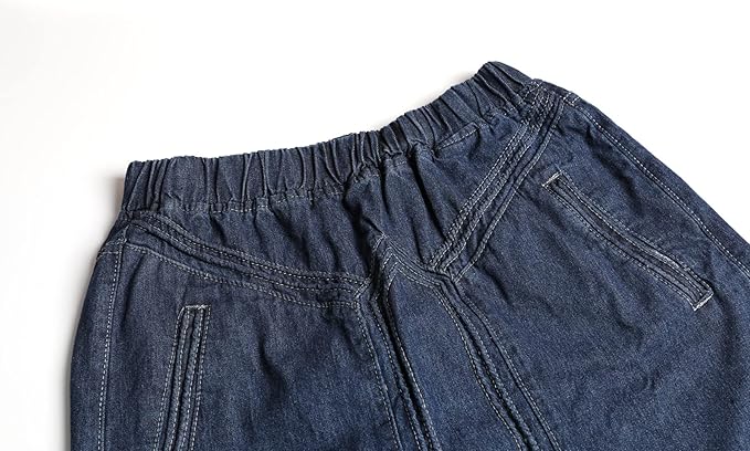 Romantic Boho Dark Blue Denim Maxi Skirt