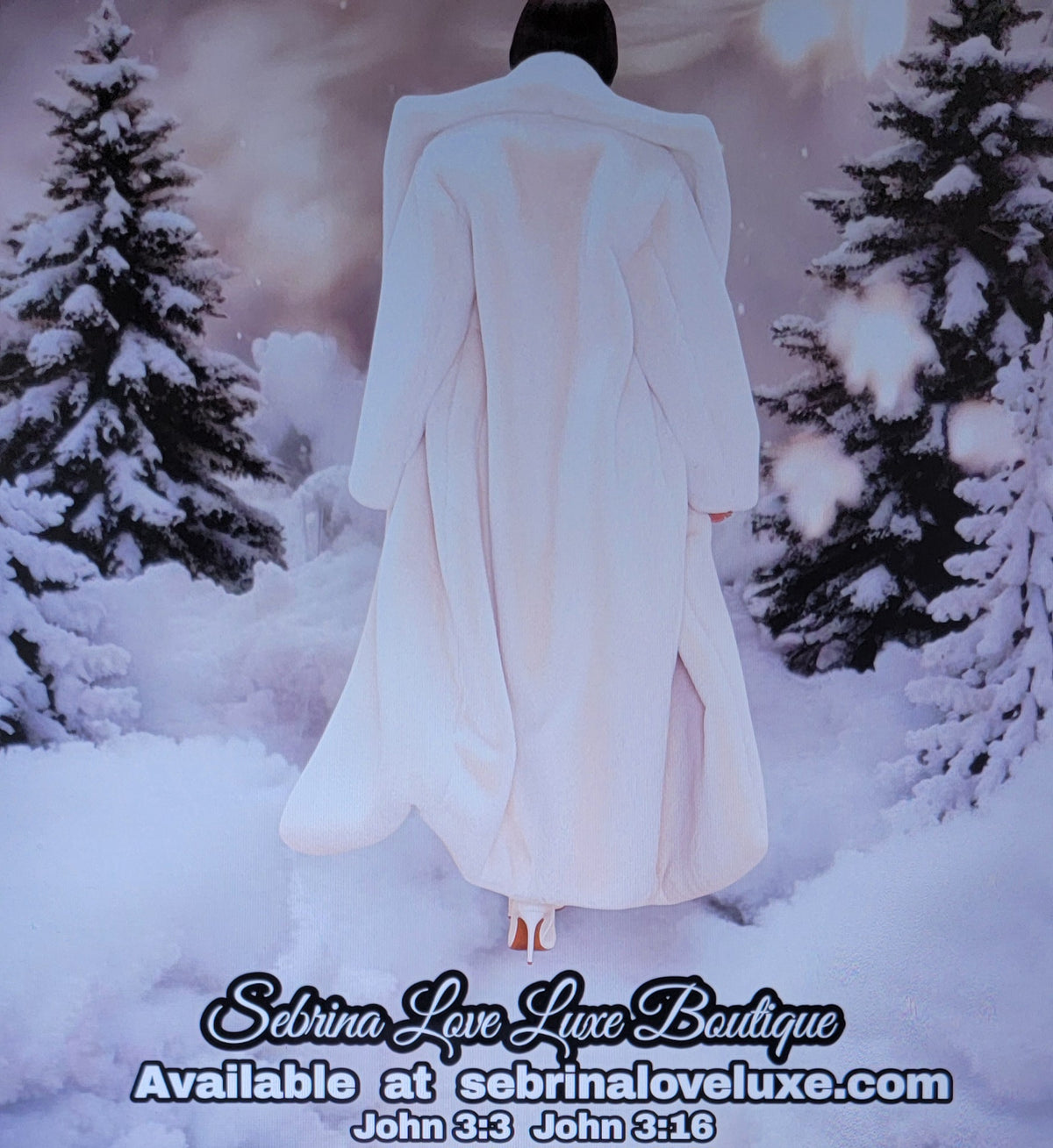 White Faux Fur Maxi Coat