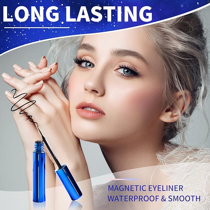 Sexy Lush Magnetic Eyelashes, Eyeliner & Tweezer Set