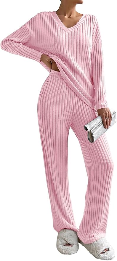 Cozy Baby Pink 2pc Loungewear Set