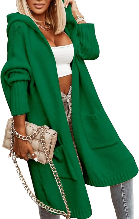 Cozy Rich Jewel Green Maxi Cardigan Sweater