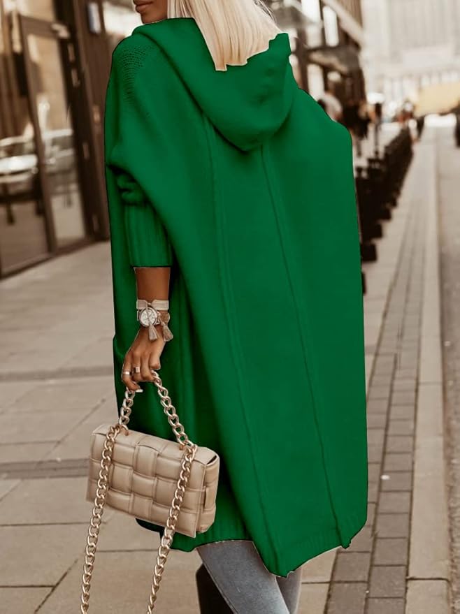 Cozy Rich Jewel Green Maxi Cardigan Sweater