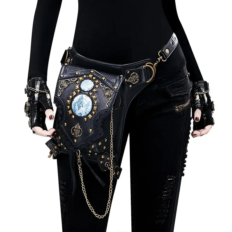 Gothic Black Unisex Bag Purse