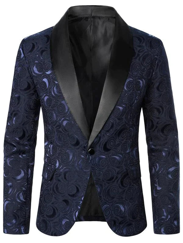 Men's Pink Black Blazer Dinner Jacket