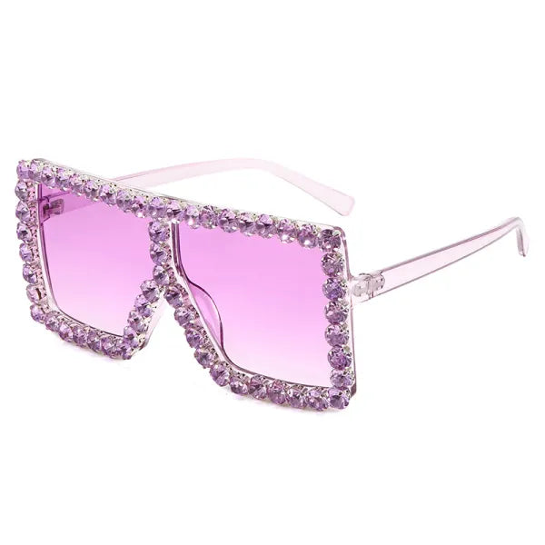 Sexy Red Rhinestone Sunglasses