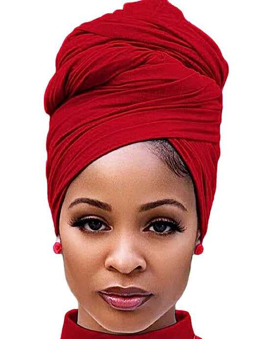 Exotic Deep Red Headwrap