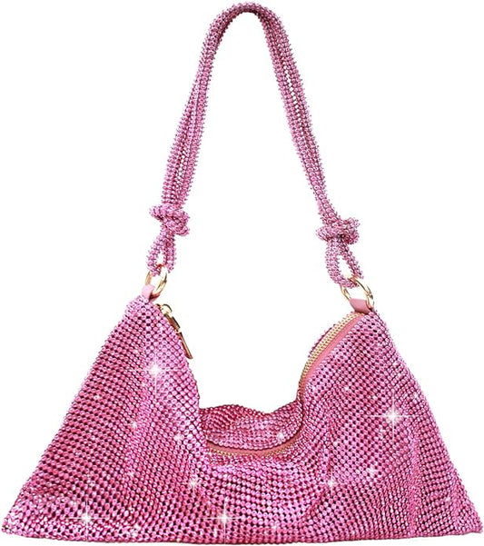 Pretty In Pink Rhinestone Purse