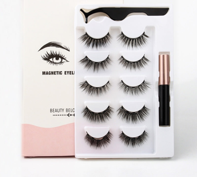 Sexy Magnetic Eyelashes & Eyeliner Set (5 Pairs)