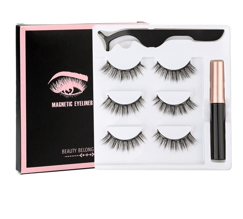 Sexy Magnetic Eyelashes & Eyeliner Set (3 Pairs)