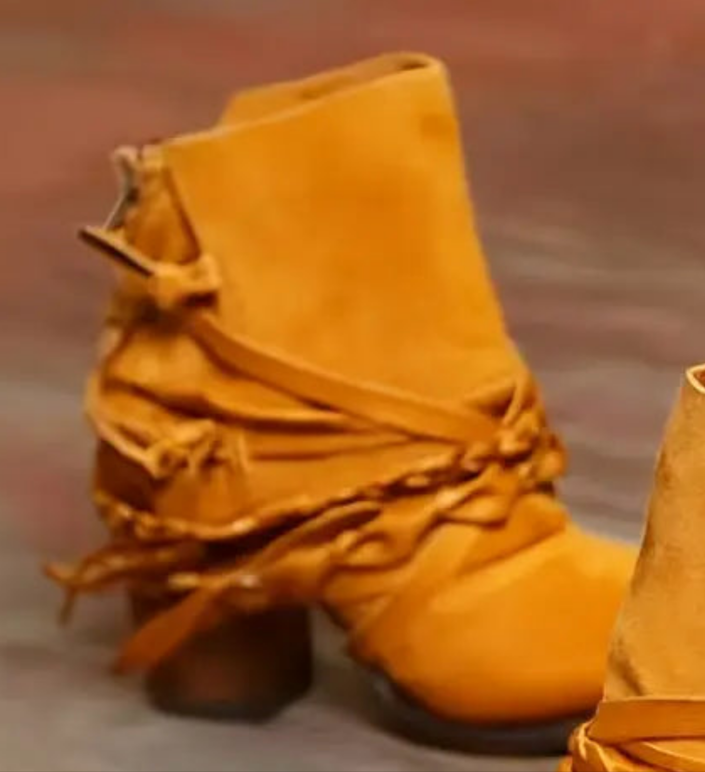 Rich Gold Boho Festival Rustic Western Ankle Booties