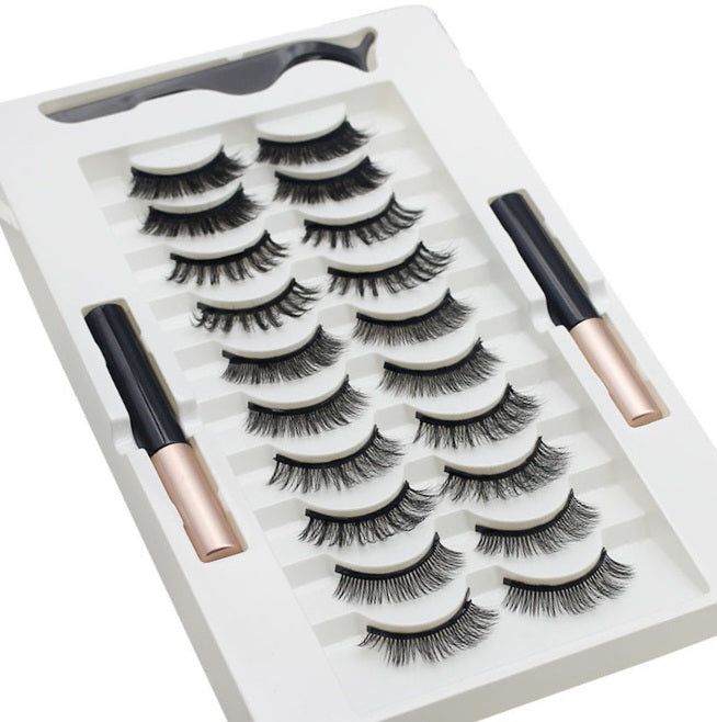 Sexy Magnetic Eyelash Kit (10 Pairs)