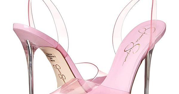 Jessica Simpson Clear Pink Ankle Strap Heels