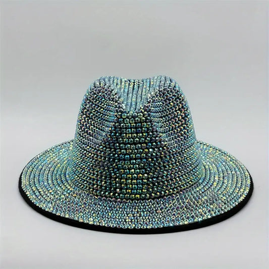 AB Rhinestone Fedora Hat