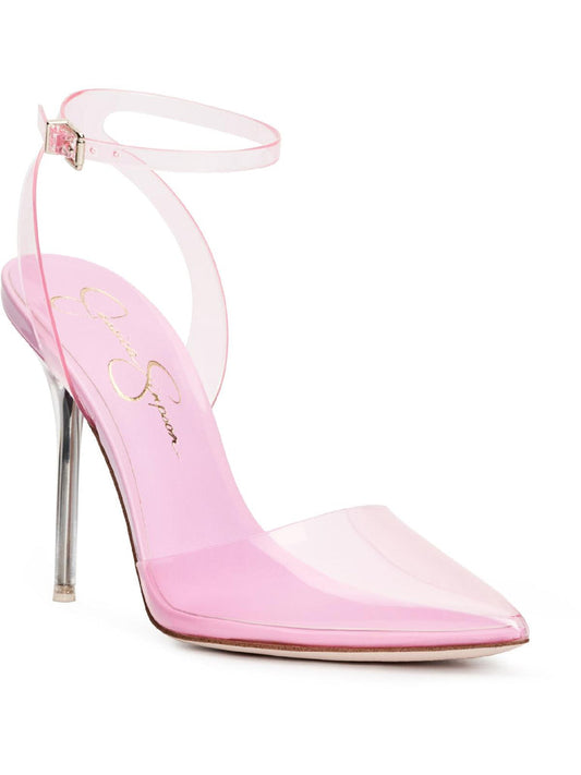 Jessica Simpson Clear Pink Ankle Strap Heels