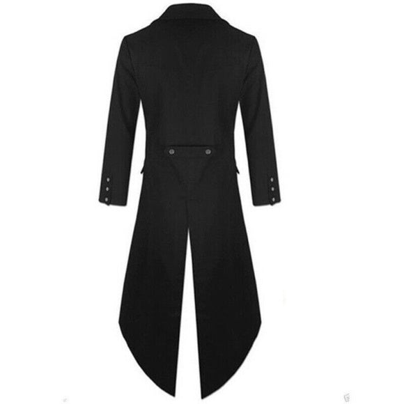 Men's Black Steampunk Victorian Inspired Tailcoat