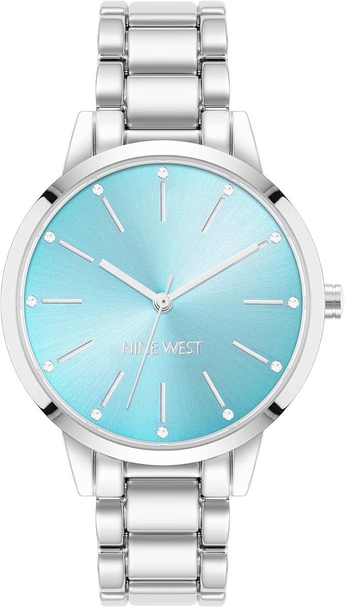 Elegant Blue Men's Diamante Crystal Bling Watch