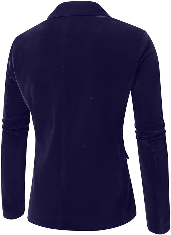 Elegant Blue Velvet Dinner Formal Jacket