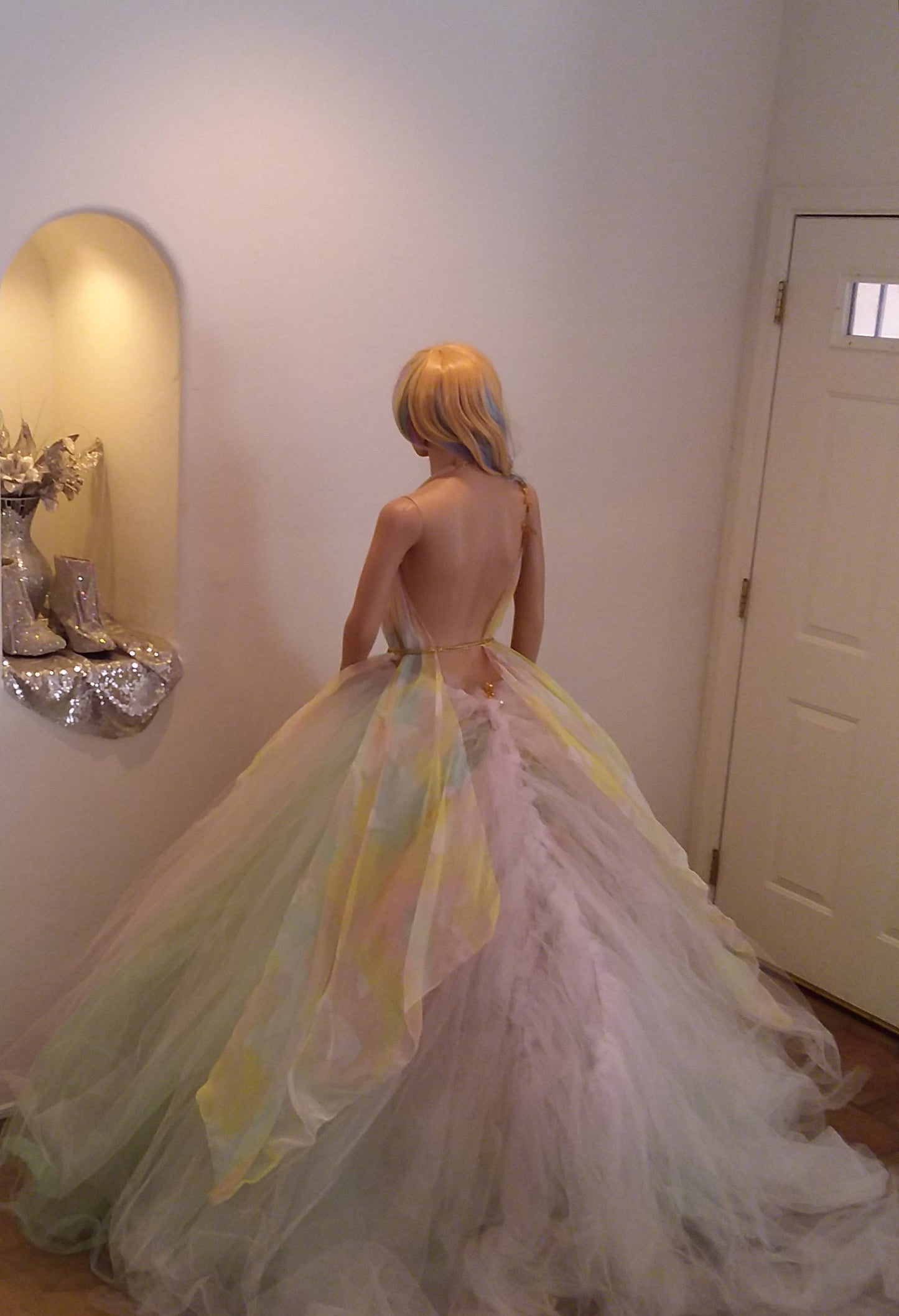 "LAUREL" Pastel Watercolor Wedding Ballgown Set