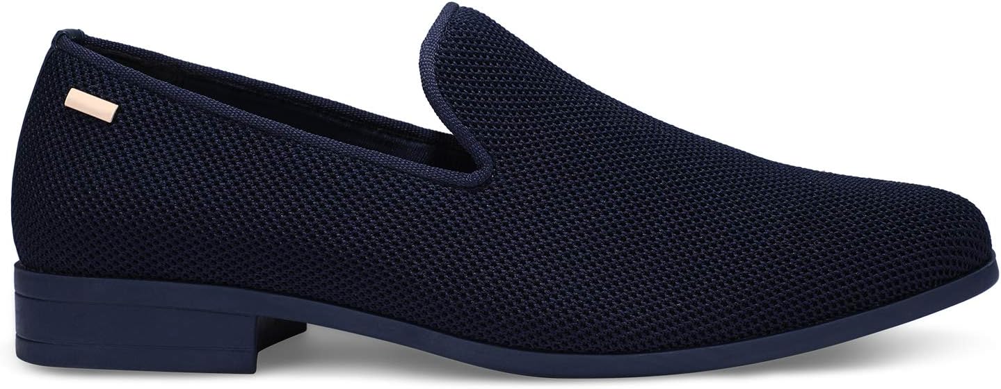 Elegant Navy Blue Men's Drivers Moccasin Loafers