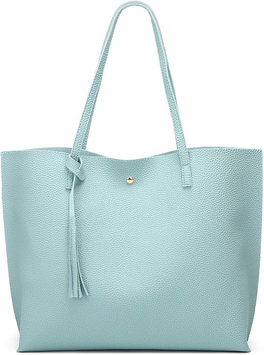 Chic Light Ocean Aqua Blue Mint Green Handbag Purse