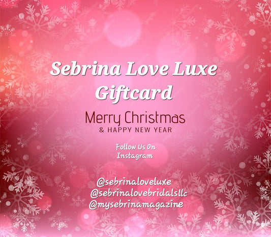 Sebrina Love Luxe Boutique PINK HOLIDAY THEMED GIFTCARD