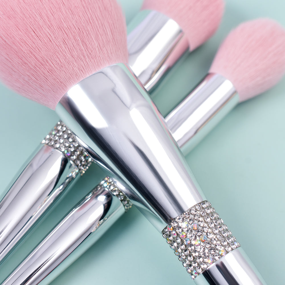 Light Pink Diamond Makeup Artistry Brush Set