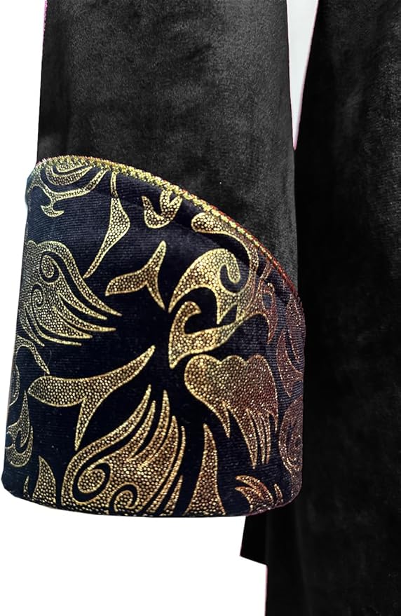 Men's Red & Gold Medieval Gothic Renaissance Victorian Inspired Steampunk Formal Tails Coat Costume