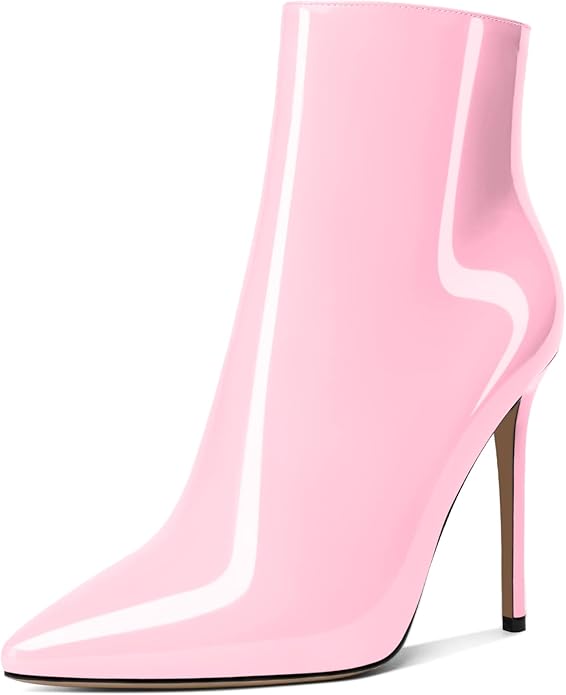 Beautiful Light Pink Ankle Boots