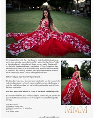 The 🌺LORELI🌺 Red & Pink Rose Garden Wedding Ballgown Set