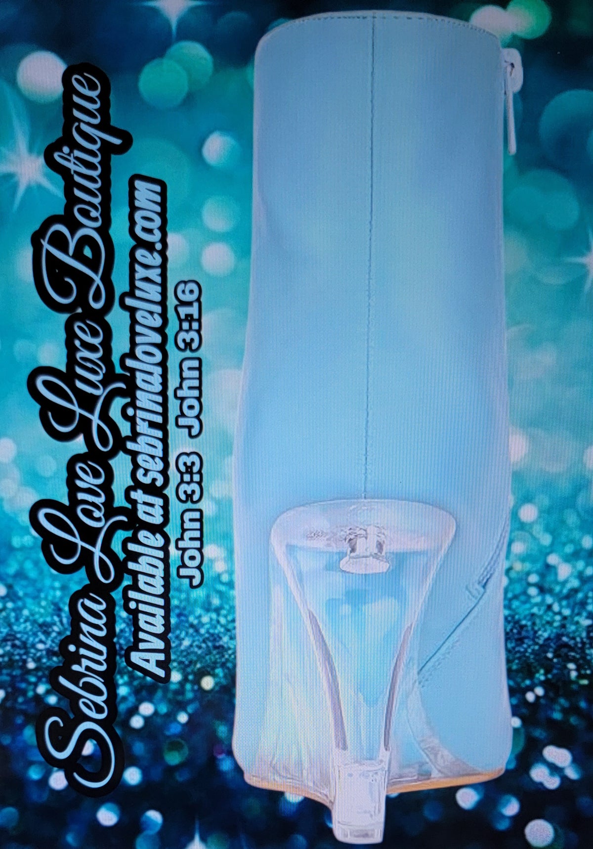 Chic Light Ocean Blue Mint Green clear Wedge Heel Ankle Boots