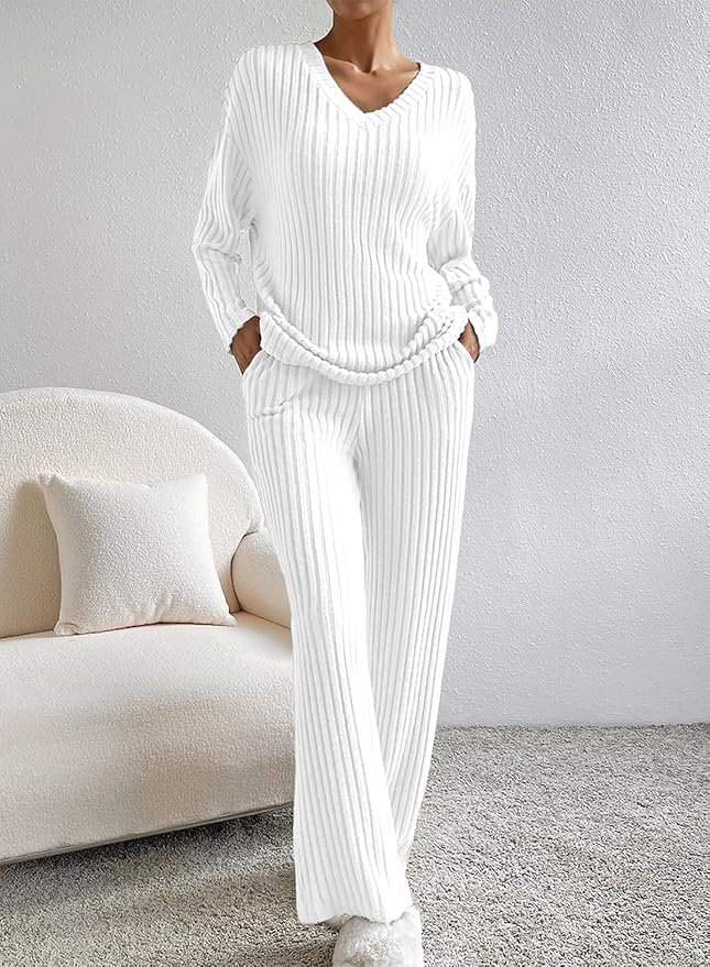 Cozy Black 2pc Loungewear Set