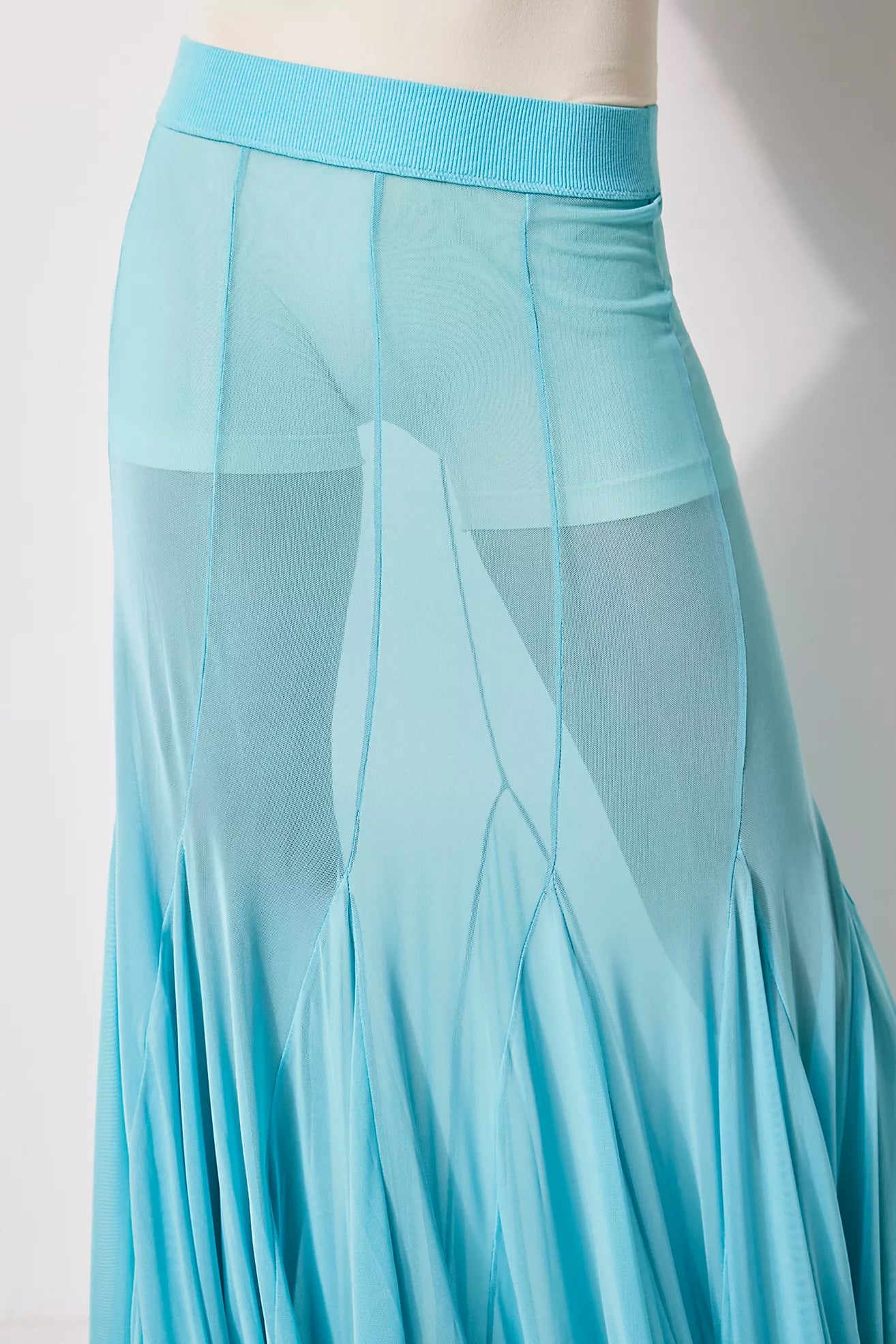 Romantic Free People Light Blue Maxi Skirt
