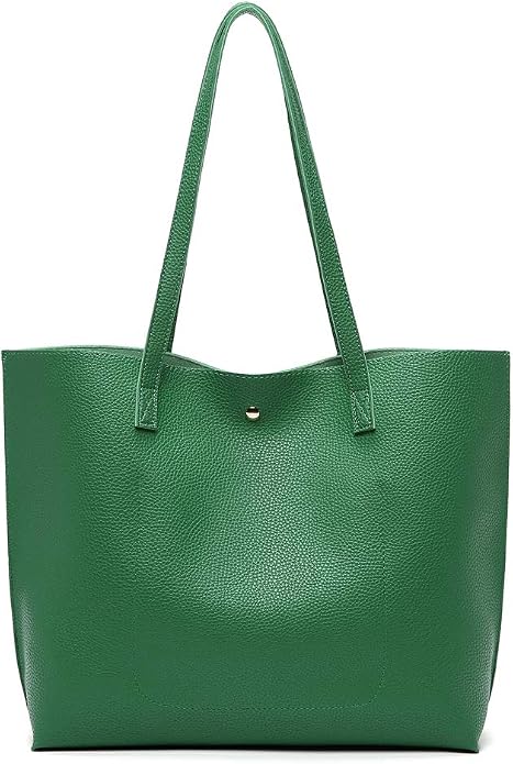 Chic Kelly Green Oversized Handbag Purse