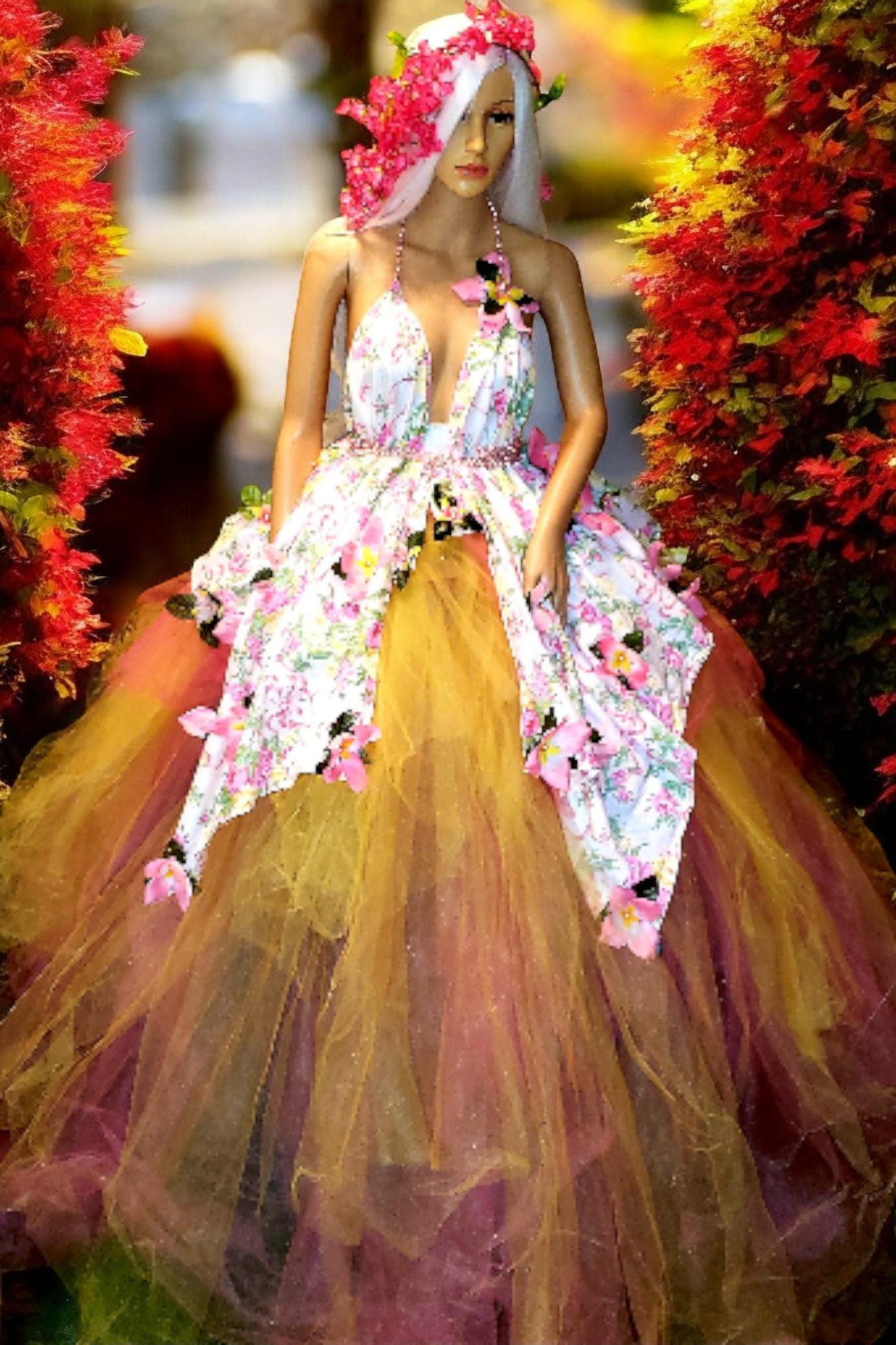 "EDEN ROSE" Garden Wedding Ballgown Set (SAMPLE GOWN SET ONLY)