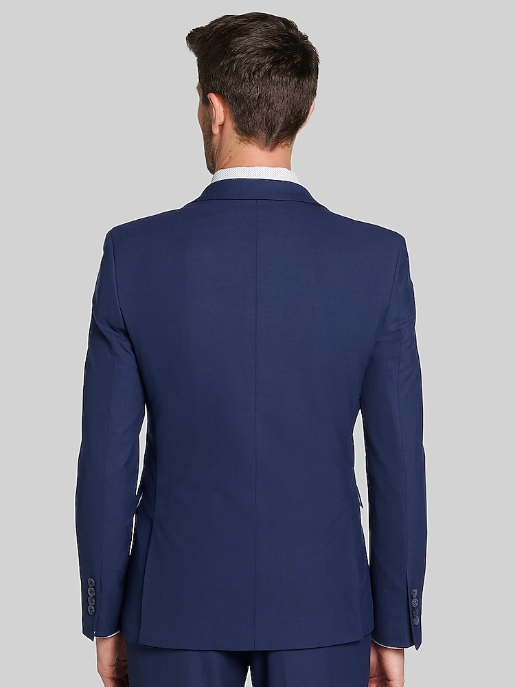 Egara Blue Skinny Fit Suit Jacket