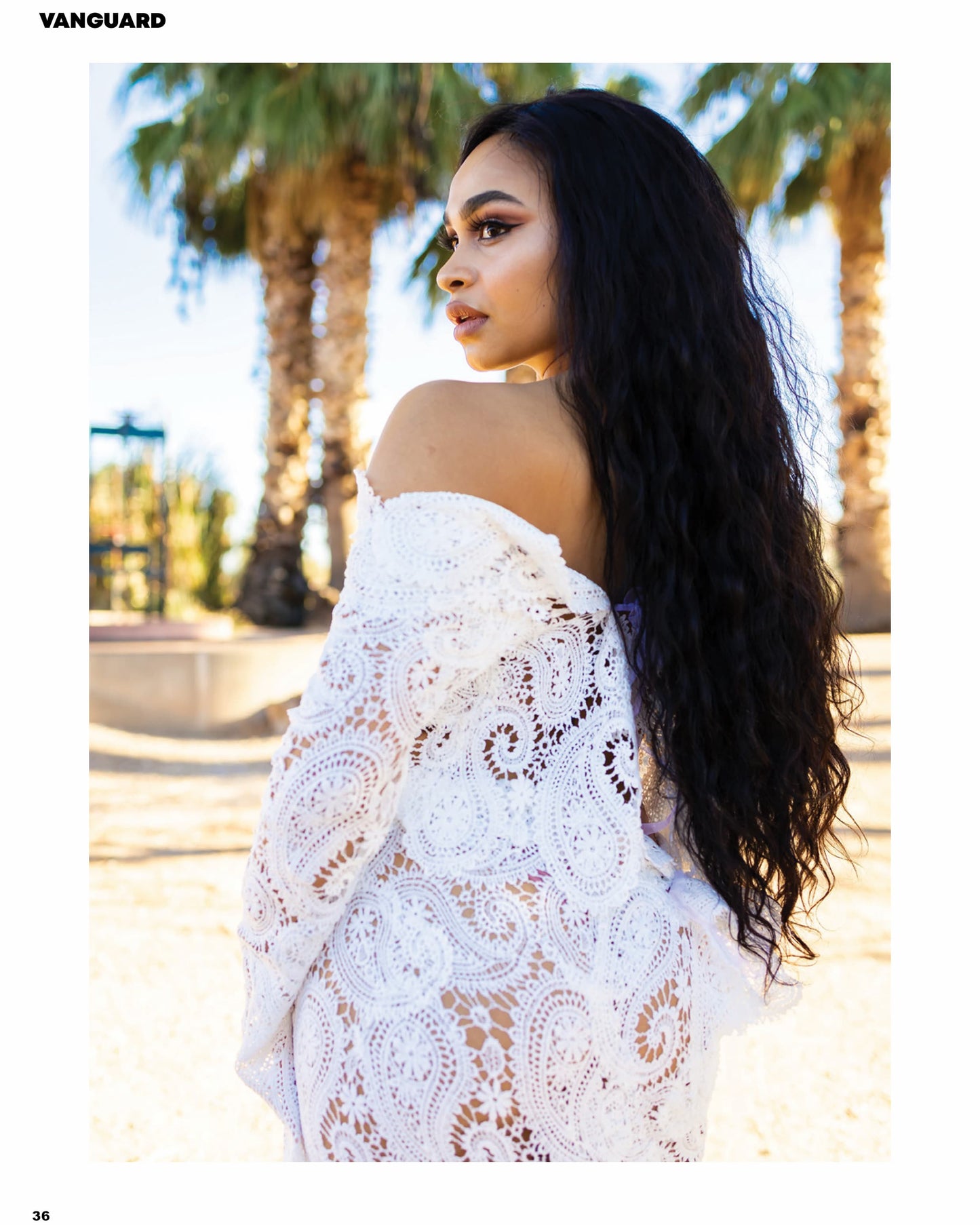 "Cree" White Crochet Crop Top & Mermaid Maxi Skirt Wedding Set