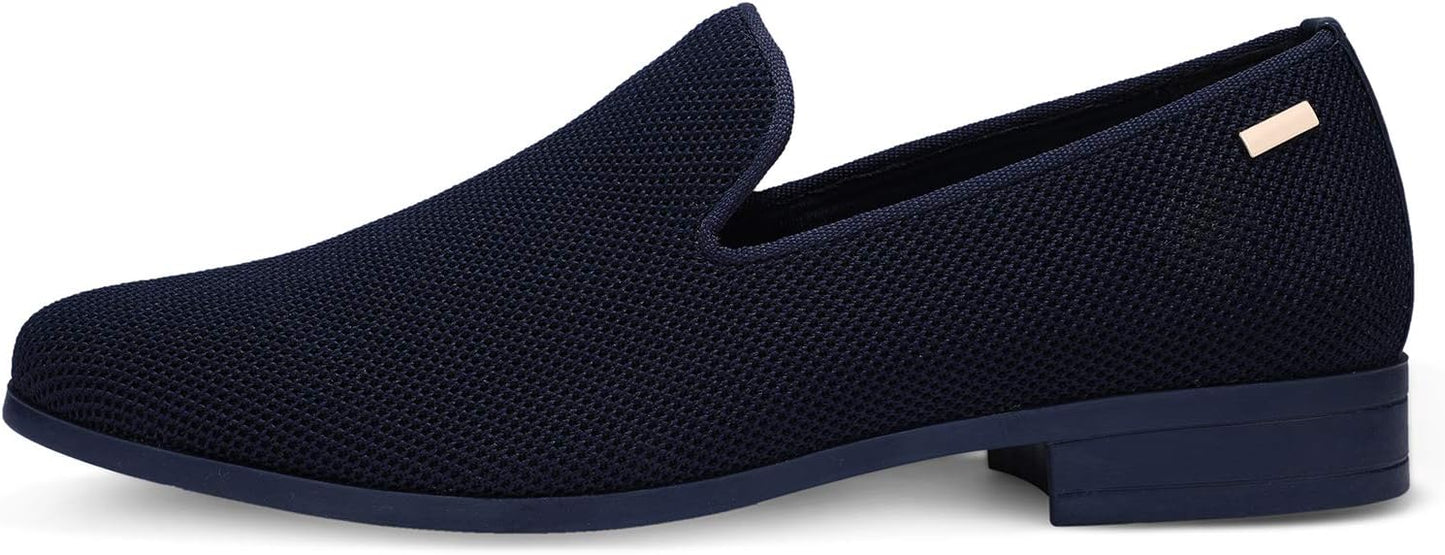 Elegant Navy Blue Men's Drivers Moccasin Loafers