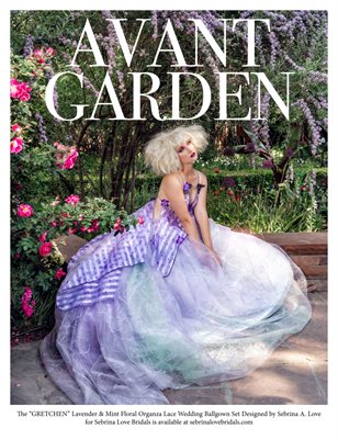 Sample Gown Set "GRETCHEN" Lavender & Mint Wedding Ballgown Set
