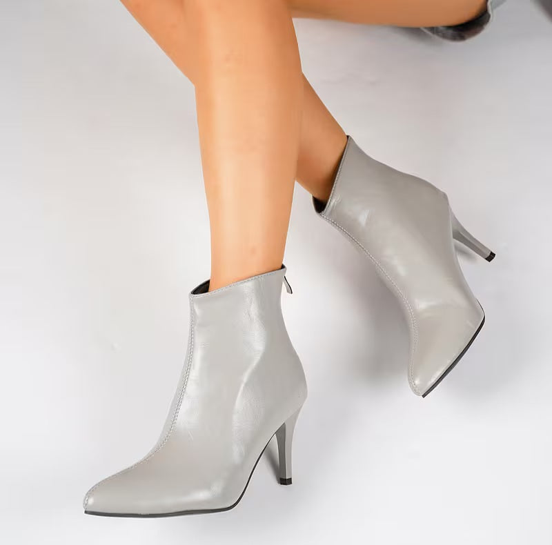 Chic Grey Ankle Boots (PRE-ORDER)