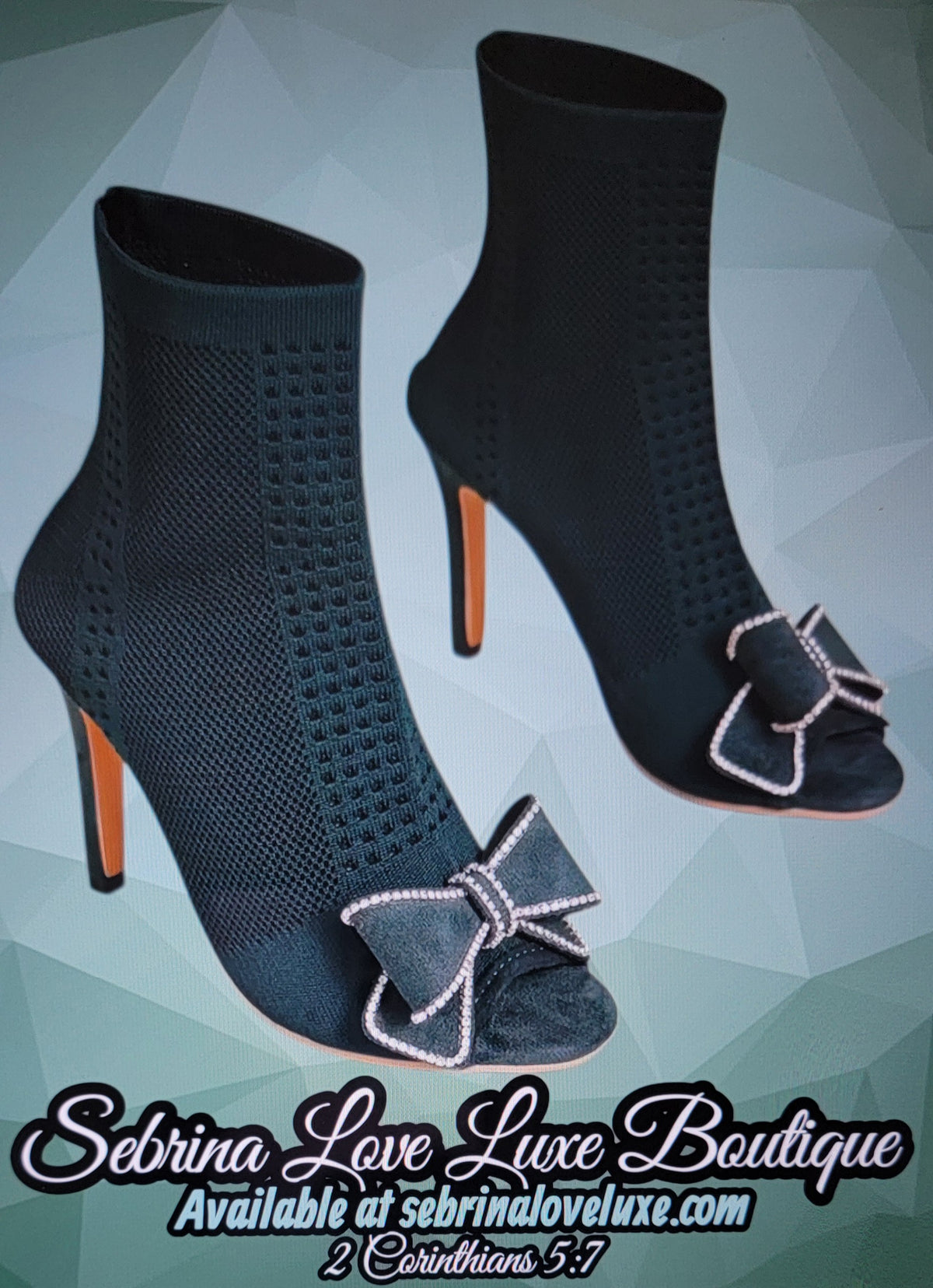 Chic Hunter Green Stretch Ankle Boots