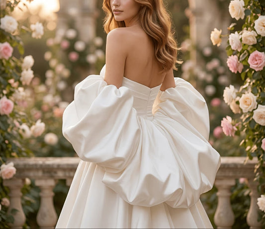 Elegant Off-Shoulder White Satin Ruched Draped Shrug Wrap Sweater