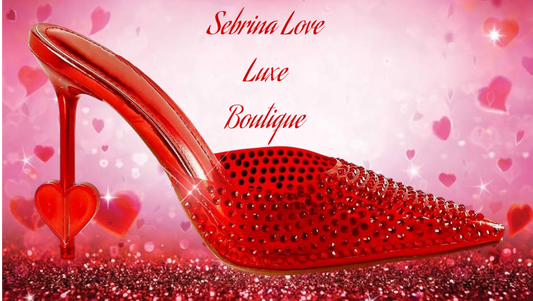 Sexy Candy Red Transparent Crystal Heart Mule Heels