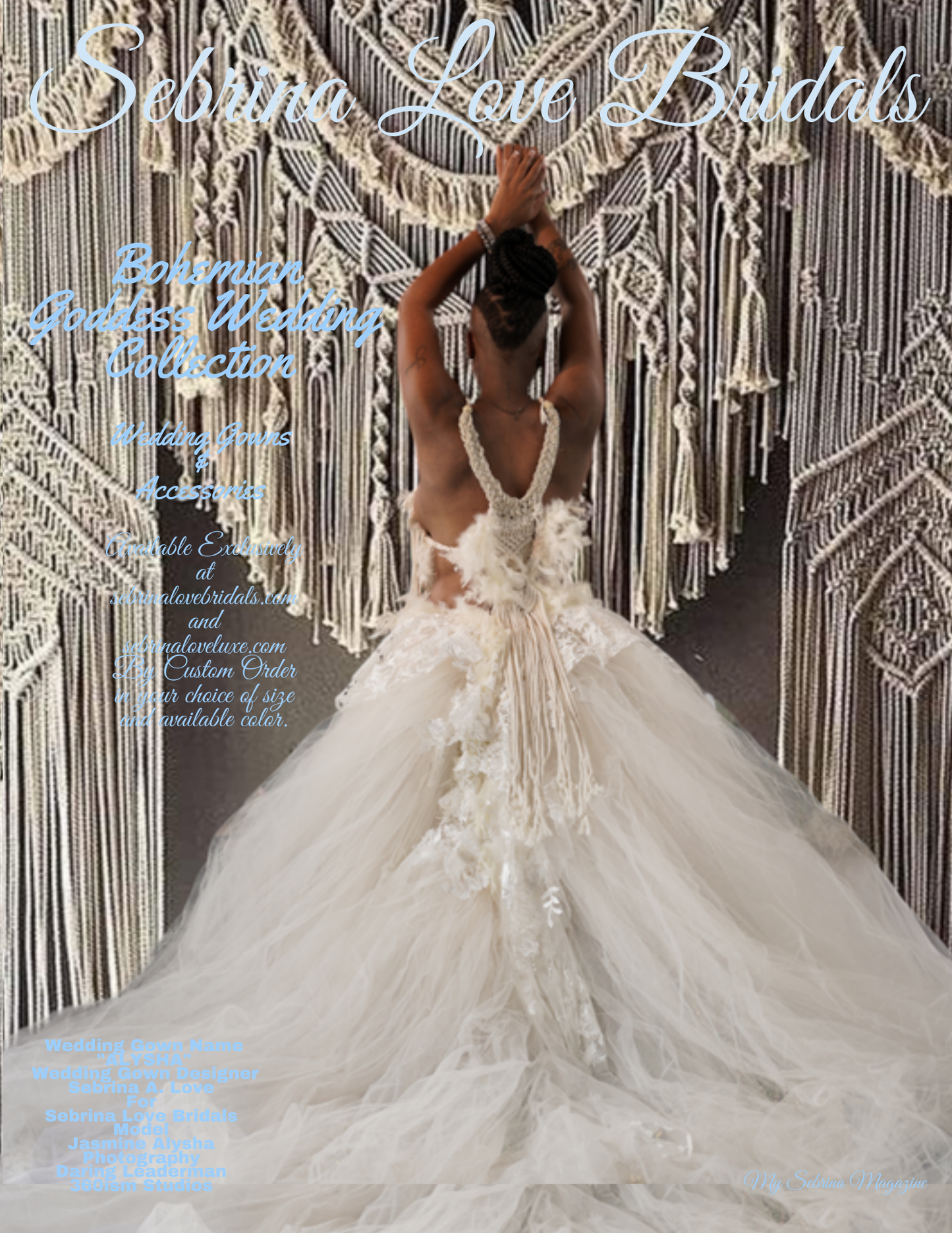 "JASMINE ALYSHA" Ivory Macrame, Tulle & Lace Wedding Ballgown Set