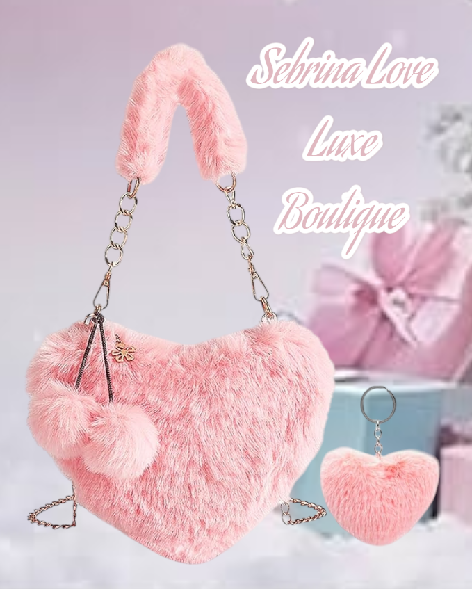 Fluffy Baby Pink Faux Fur Purse