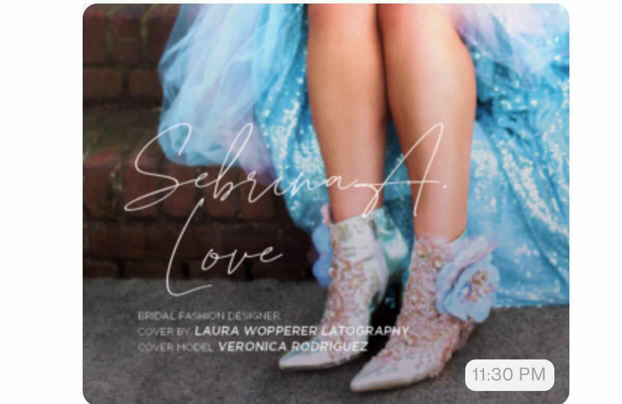 The "VERONICA" Ocean Sequin Lace Tulle Wedding Ballgown Set