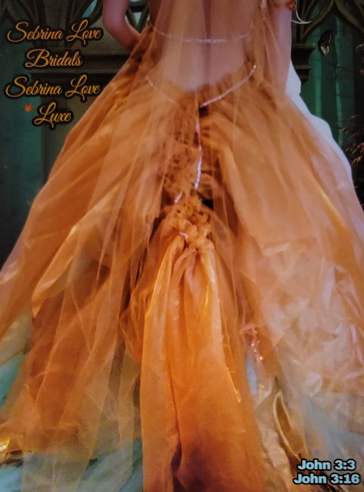 The "SIMONE" Crystal Gold Embroidered Lace Boho Festival Wedding Ballgown Set (Custom Order)