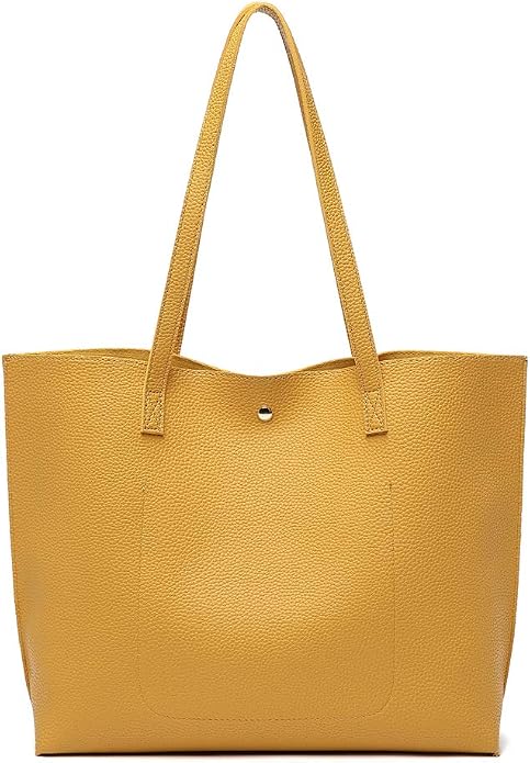 Chic Golden Mustard Yellow Handbag Purse
