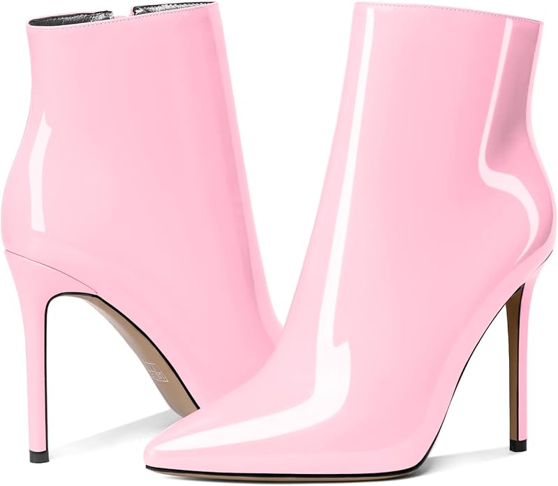 Beautiful Light Pink Ankle Boots